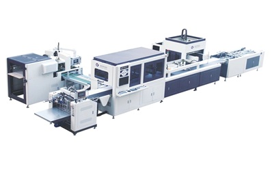 /PC-5010D combines rigid box and hardcover production in one automatic line